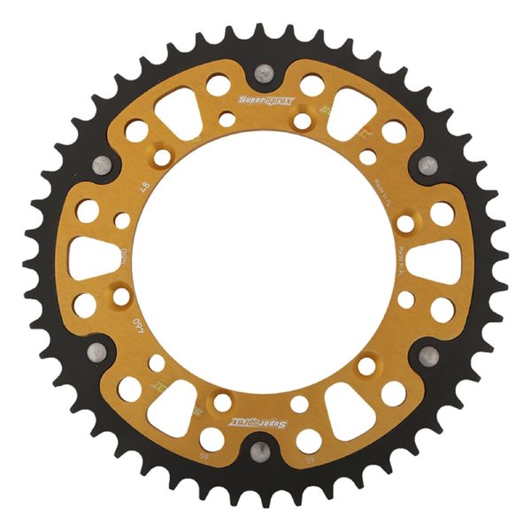 Supersprox Gold Stealth Sprocket For Kawasaki KDX200 1984-2006, KLX250 2018 RST-460-48-GLD